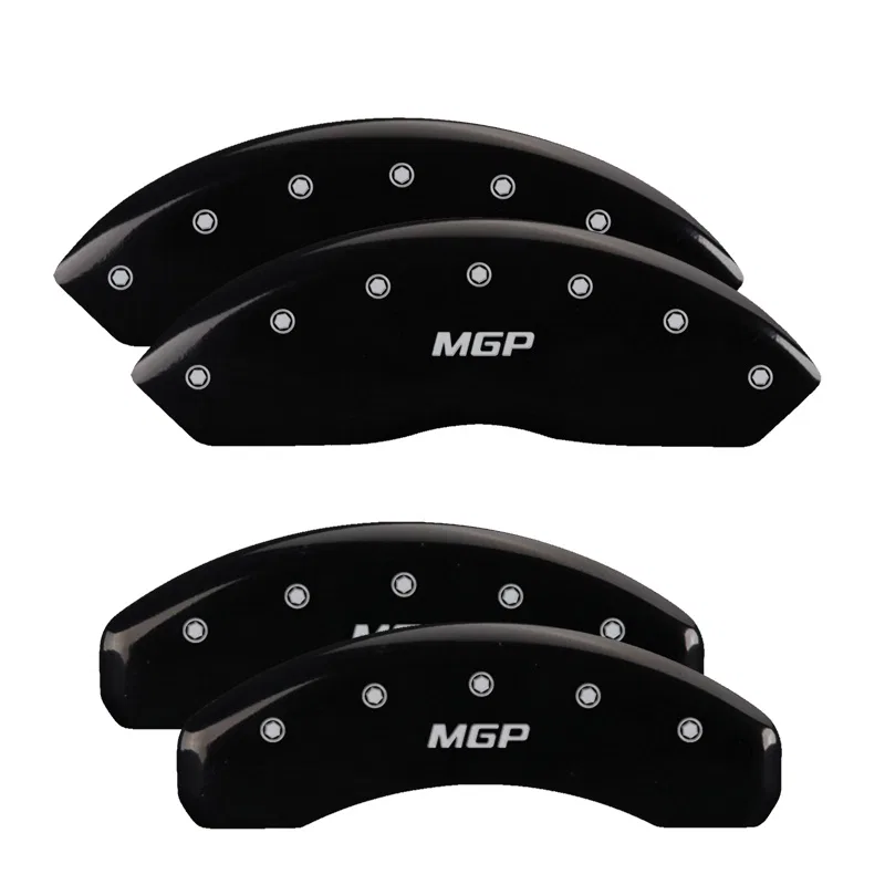23219SMGPBK – MGP CALIPER Caliper Cover, Set Of 4 MGP Logo Powder Coated Black Aluminum